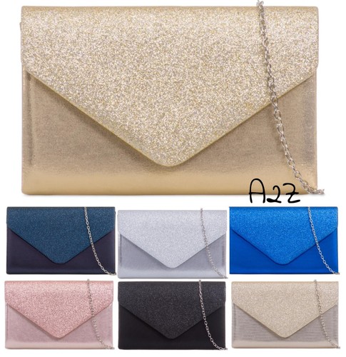 Women glitter shimmer envelope - glitter,