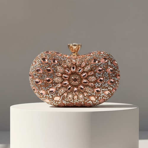 Rose gold rhinestone crystal - rose,
