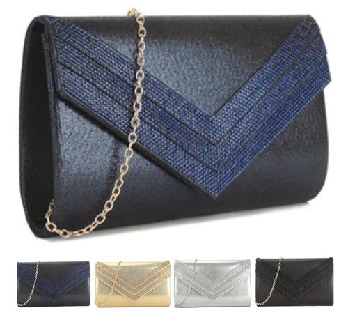 Women glitter envelope clutch - women,