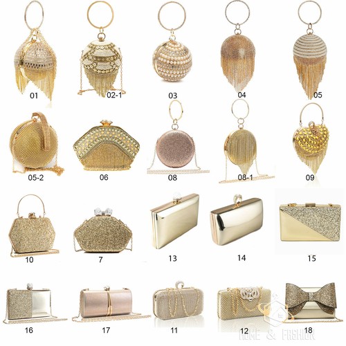 Womens gold clutch bag ladies - womens,