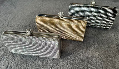 Women glitter shimmer clutch - women,