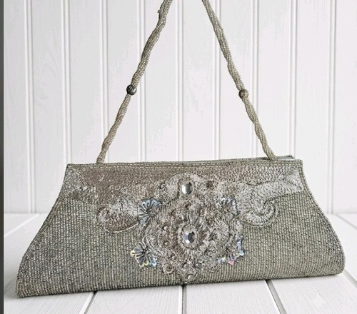 Champagne silver beaded - silver,
