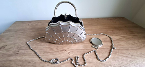 Vintage silver brushed metal - vintage,