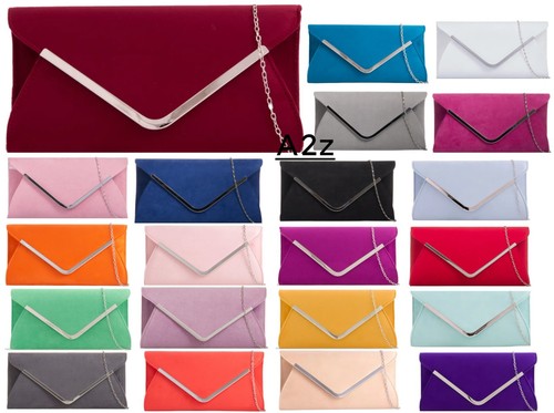 Women plain suede envelope - women,