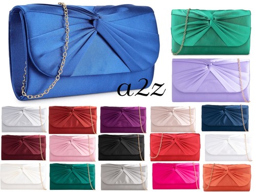 Women satin pleated clutch - women's,