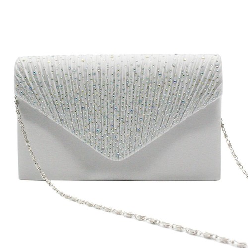 Womens satin diamante clutch - womens,