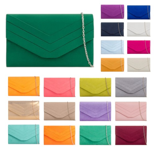 Ladies suede envelope clutch - envelope,