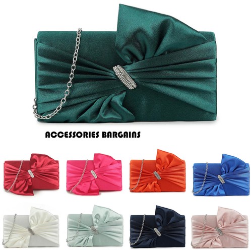 Women satin pleated clutch - satin,