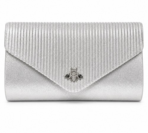 Women silver glitter pleated - glitter,