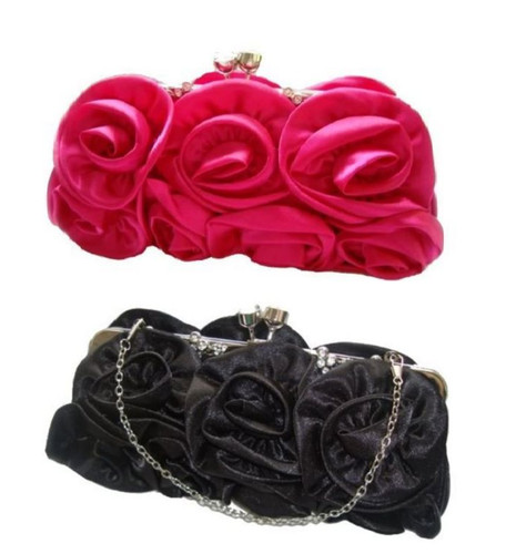 New satin silk evening - evening, flower