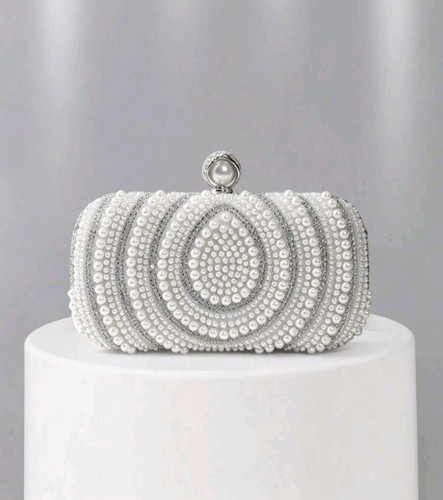 Silver pearl beaded - pearl,