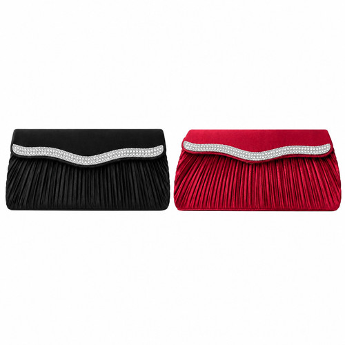 Ladies satin clutch - ladies,