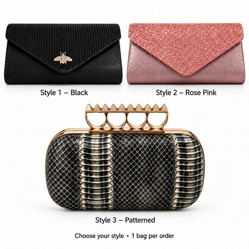 Ladies evening clutch bag - clutch,