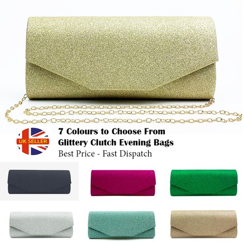 Women glitter clutch bag - women's,