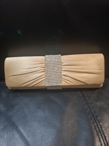 Gold clutch bag purse - clutch,