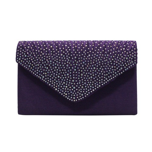 Womens diamante clutch bag - diamante,