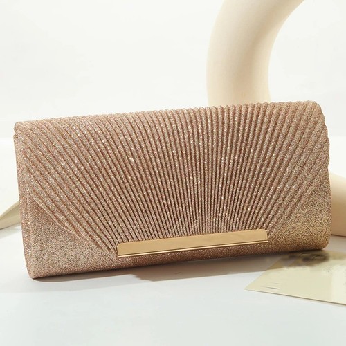 Women clutch bag glitter - women's,